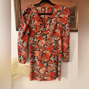 Free People Corduroy Rose Long Sleeve Dress